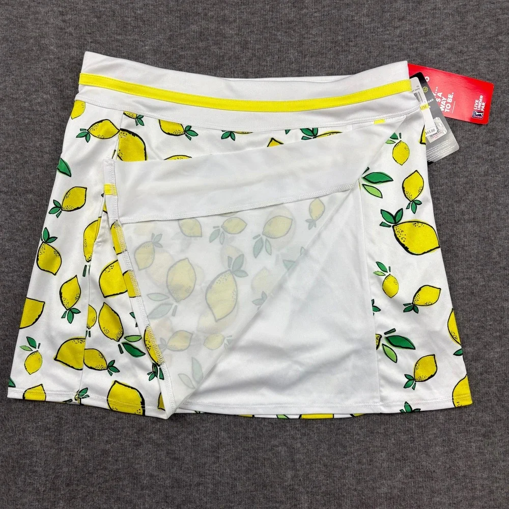 NEW PGA Tour M. Lemon Print Golf Skort‎ Stretch Athletic Tennis Golf Pickleball